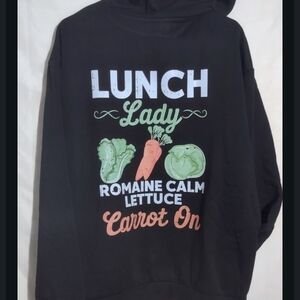 Black Lunch Lady Hoodie